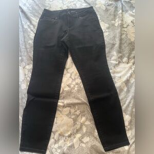 Inc skinny leg tummy control black jeans